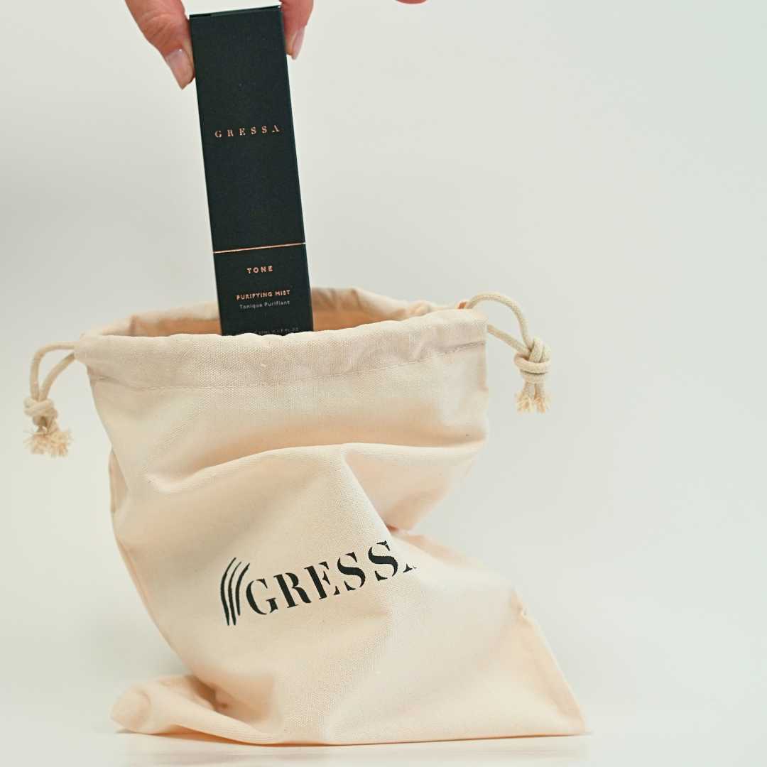 Gressa Eco - luxury Linen Travel Bag - Gressa Skin